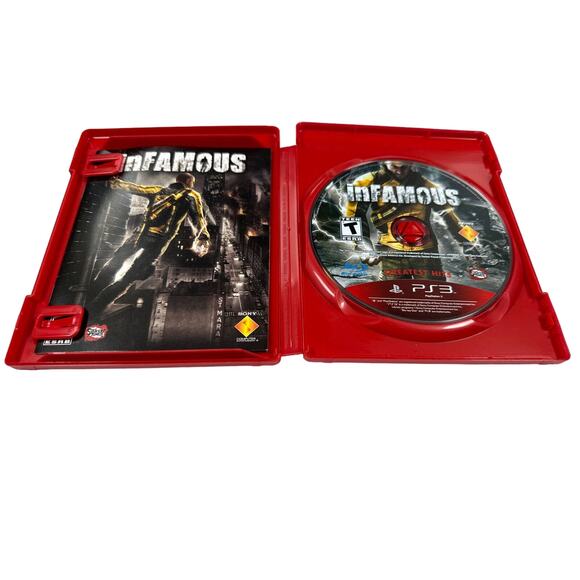 inFamous (Sony PlayStation 3, 2009) Authentic, CIB, Tested - Picture 2 of 3